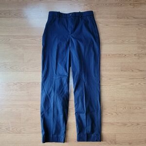 NWT Spanx Navy Blue Stretch Twill Straight Leg Pants